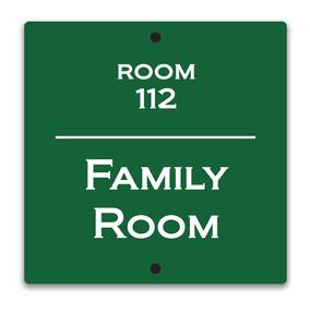 Metal sign 6" x 6" - UV printed full color 1 sided or 2 sided round corners with drill holes