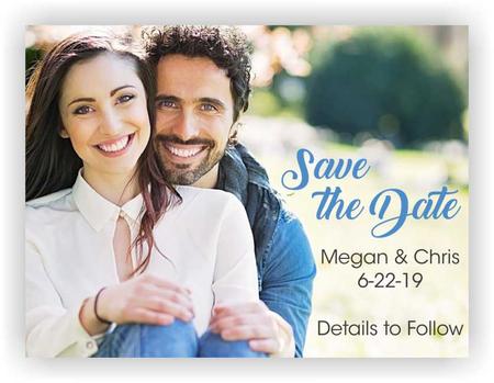 Save the Date 15mil magnets, UV printed in full color, multiple sizes